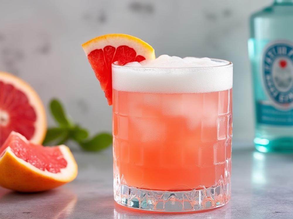 The Grapefruit Gin Sour Cocktail